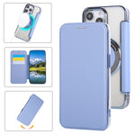 Étui de téléphone en cuir végétalien plaqué magnétique ultra-mince, pour iPhone 16 Pro, pour iPhone 16 Plus, pour iPhone 16, pour iPhone 15 Pro Max, pour iPhone 15 Pro, pour iPhone 15 Plus / 14 Plus