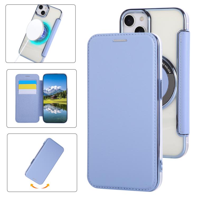 Étui de téléphone en cuir végétalien plaqué magnétique ultra-mince, pour iPhone 16 Pro, pour iPhone 16 Plus, pour iPhone 16, pour iPhone 15 Pro Max, pour iPhone 15 Pro, pour iPhone 15 Plus / 14 Plus