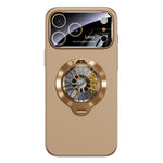 Étui de téléphone magnétique Glaze PC Camera Window Gyro Kickstand, pour iPhone 17 Pro Max, pour iPhone 17 Pro, pour iPhone 17, pour iPhone Air, pour iPhone 16 Pro Max, pour iPhone 16 Pro