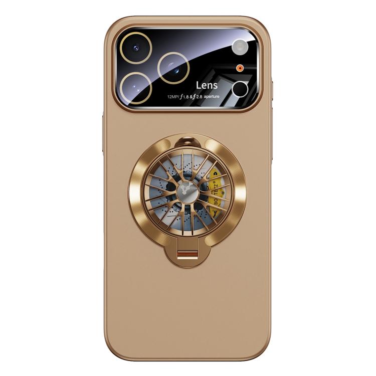 Étui de téléphone magnétique Glaze PC Camera Window Gyro Kickstand, pour iPhone 17 Pro Max, pour iPhone 17 Pro, pour iPhone 17, pour iPhone Air, pour iPhone 16 Pro Max, pour iPhone 16 Pro