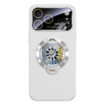 Étui de téléphone magnétique Glaze PC Camera Window Gyro Kickstand, pour iPhone 17 Pro Max, pour iPhone 17 Pro, pour iPhone 17, pour iPhone Air, pour iPhone 16 Pro Max, pour iPhone 16 Pro