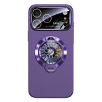 Étui de téléphone magnétique Glaze PC Camera Window Gyro Kickstand, pour iPhone 17 Pro Max, pour iPhone 17 Pro, pour iPhone 17, pour iPhone Air, pour iPhone 16 Pro Max, pour iPhone 16 Pro