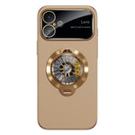 Étui de téléphone magnétique Glaze PC Camera Window Gyro Kickstand, pour iPhone 17 Pro Max, pour iPhone 17 Pro, pour iPhone 17, pour iPhone Air, pour iPhone 16 Pro Max, pour iPhone 16 Pro