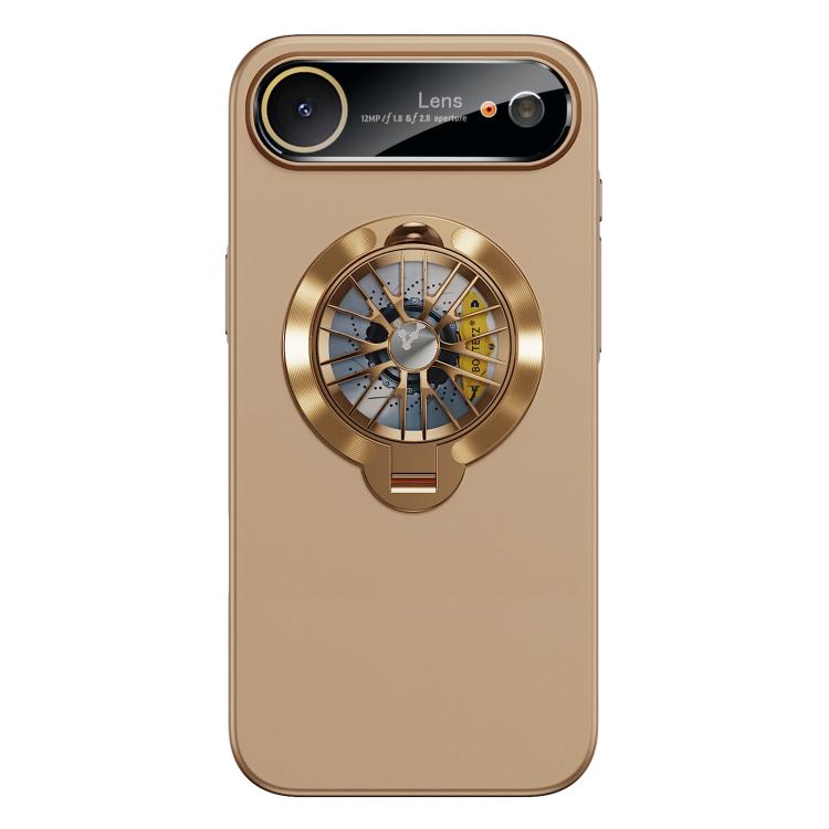 Étui de téléphone magnétique Glaze PC Camera Window Gyro Kickstand, pour iPhone 17 Pro Max, pour iPhone 17 Pro, pour iPhone 17, pour iPhone Air, pour iPhone 16 Pro Max, pour iPhone 16 Pro