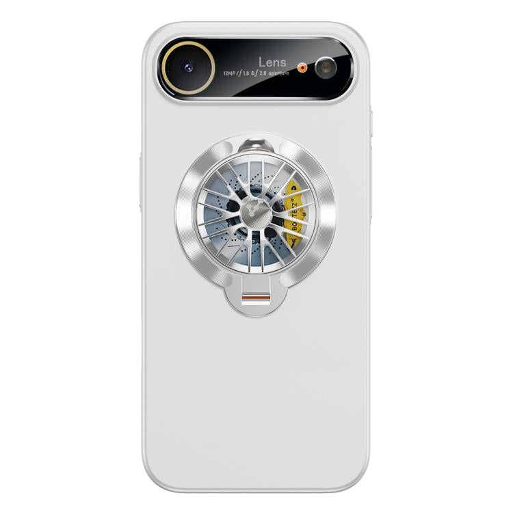 Étui de téléphone magnétique Glaze PC Camera Window Gyro Kickstand, pour iPhone 17 Pro Max, pour iPhone 17 Pro, pour iPhone 17, pour iPhone Air, pour iPhone 16 Pro Max, pour iPhone 16 Pro
