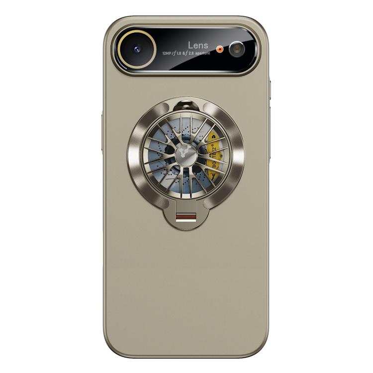 Étui de téléphone magnétique Glaze PC Camera Window Gyro Kickstand, pour iPhone 17 Pro Max, pour iPhone 17 Pro, pour iPhone 17, pour iPhone Air, pour iPhone 16 Pro Max, pour iPhone 16 Pro