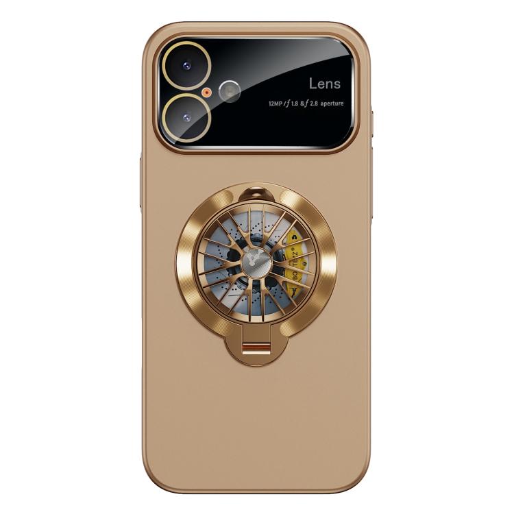 Coque de téléphone magnétique Glaze PC Camera Window Gyro Kickstand, pour iPhone 16 Plus, pour iPhone 16, pour iPhone 15 Pro Max, pour iPhone 15 Pro, pour iPhone 15 Plus, pour iPhone 15