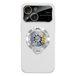 Coque de téléphone magnétique Glaze PC Camera Window Gyro Kickstand, pour iPhone 14 Plus, pour iPhone 14, pour iPhone 14 Pro, pour iPhone 14 Pro Max, pour iPhone 13 Pro Max, pour iPhone 13 Pro