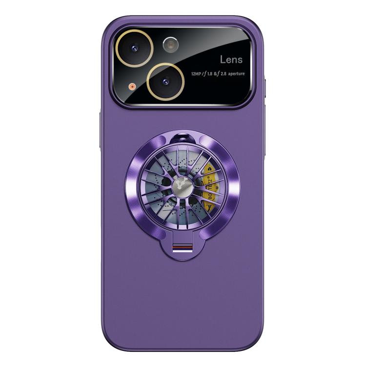 Coque de téléphone magnétique Glaze PC Camera Window Gyro Kickstand, pour iPhone 14 Plus, pour iPhone 14, pour iPhone 14 Pro, pour iPhone 14 Pro Max, pour iPhone 13 Pro Max, pour iPhone 13 Pro