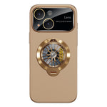 Coque de téléphone magnétique Glaze PC Camera Window Gyro Kickstand, pour iPhone 14 Plus, pour iPhone 14, pour iPhone 14 Pro, pour iPhone 14 Pro Max, pour iPhone 13 Pro Max, pour iPhone 13 Pro