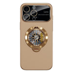 Coque de téléphone magnétique Glaze PC Camera Window Gyro Kickstand, pour iPhone 14 Plus, pour iPhone 14, pour iPhone 14 Pro, pour iPhone 14 Pro Max, pour iPhone 13 Pro Max, pour iPhone 13 Pro