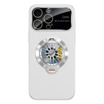 Coque de téléphone magnétique Glaze PC Camera Window Gyro Kickstand, pour iPhone 14 Plus, pour iPhone 14, pour iPhone 14 Pro, pour iPhone 14 Pro Max, pour iPhone 13 Pro Max, pour iPhone 13 Pro