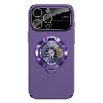 Coque de téléphone magnétique Glaze PC Camera Window Gyro Kickstand, pour iPhone 14 Plus, pour iPhone 14, pour iPhone 14 Pro, pour iPhone 14 Pro Max, pour iPhone 13 Pro Max, pour iPhone 13 Pro