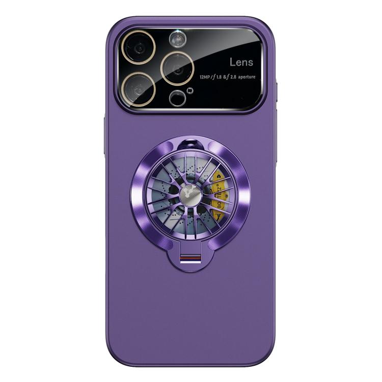 Coque de téléphone magnétique Glaze PC Camera Window Gyro Kickstand, pour iPhone 14 Plus, pour iPhone 14, pour iPhone 14 Pro, pour iPhone 14 Pro Max, pour iPhone 13 Pro Max, pour iPhone 13 Pro