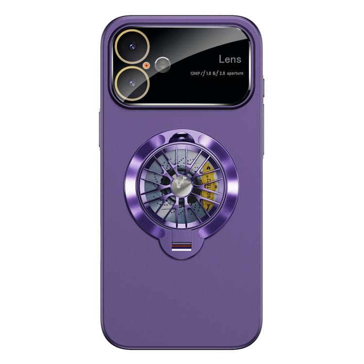 Coque de téléphone magnétique Glaze PC Camera Window Gyro Kickstand, pour iPhone 16 Plus, pour iPhone 16, pour iPhone 15 Pro Max, pour iPhone 15 Pro, pour iPhone 15 Plus, pour iPhone 15