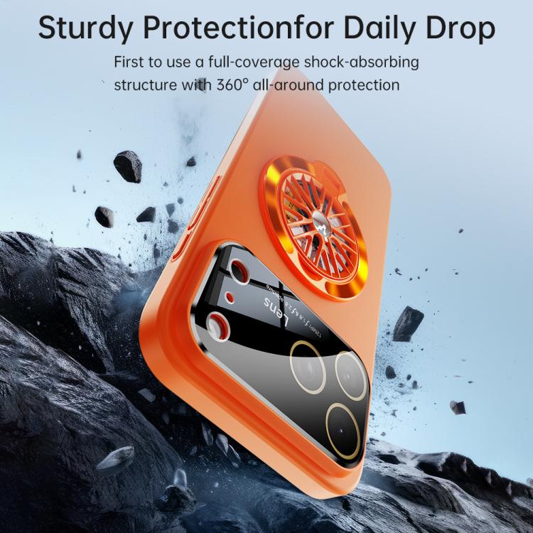 Coque de téléphone magnétique Glaze PC Camera Window Gyro Kickstand, pour iPhone 14 Plus, pour iPhone 14, pour iPhone 14 Pro, pour iPhone 14 Pro Max, pour iPhone 13 Pro Max, pour iPhone 13 Pro