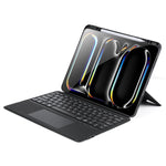 Étui de tablette DUX DUCIS DK Series avec clavier sans fil magnétique rétroéclairé en cuir vegan, pour iPad Pro 13 2025 / 2024, pour iPad Pro 11 2025 / 2024, pour iPad 2025 / 2022, pour iPad Air 11 2025 / 2024, pour iPad Air 13 2025 / 2024...