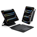 Étui de tablette DUX DUCIS DK Series avec clavier sans fil magnétique rétroéclairé en cuir vegan, pour iPad Pro 13 2025 / 2024, pour iPad Pro 11 2025 / 2024, pour iPad 2025 / 2022, pour iPad Air 11 2025 / 2024, pour iPad Air 13 2025 / 2024...