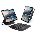 Étui de tablette DUX DUCIS DK Series avec clavier sans fil magnétique rétroéclairé en cuir vegan, pour iPad Pro 13 2025 / 2024, pour iPad Pro 11 2025 / 2024, pour iPad 2025 / 2022, pour iPad Air 11 2025 / 2024, pour iPad Air 13 2025 / 2024...