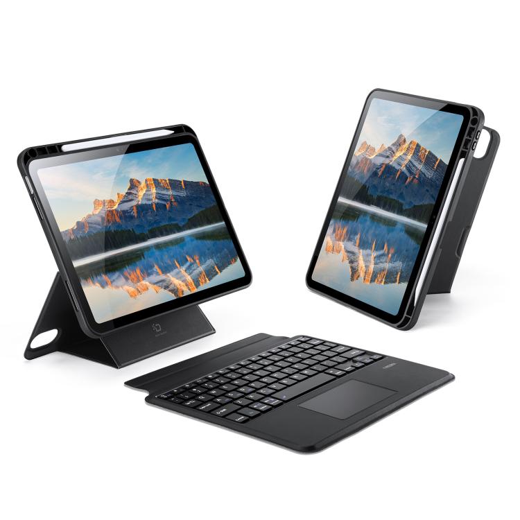 Étui de tablette DUX DUCIS DK Series avec clavier sans fil magnétique rétroéclairé en cuir vegan, pour iPad Pro 13 2025 / 2024, pour iPad Pro 11 2025 / 2024, pour iPad 2025 / 2022, pour iPad Air 11 2025 / 2024, pour iPad Air 13 2025 / 2024...