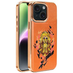 Coque de téléphone magnétique électroplaquée en cuir vegan brodée de graffitis, pour iPhone 14 Plus, pour iPhone 14, pour iPhone 14 Pro, pour iPhone 14 Pro Max