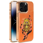 Coque de téléphone magnétique électroplaquée en cuir vegan brodée de graffitis, pour iPhone 14 Plus, pour iPhone 14, pour iPhone 14 Pro, pour iPhone 14 Pro Max
