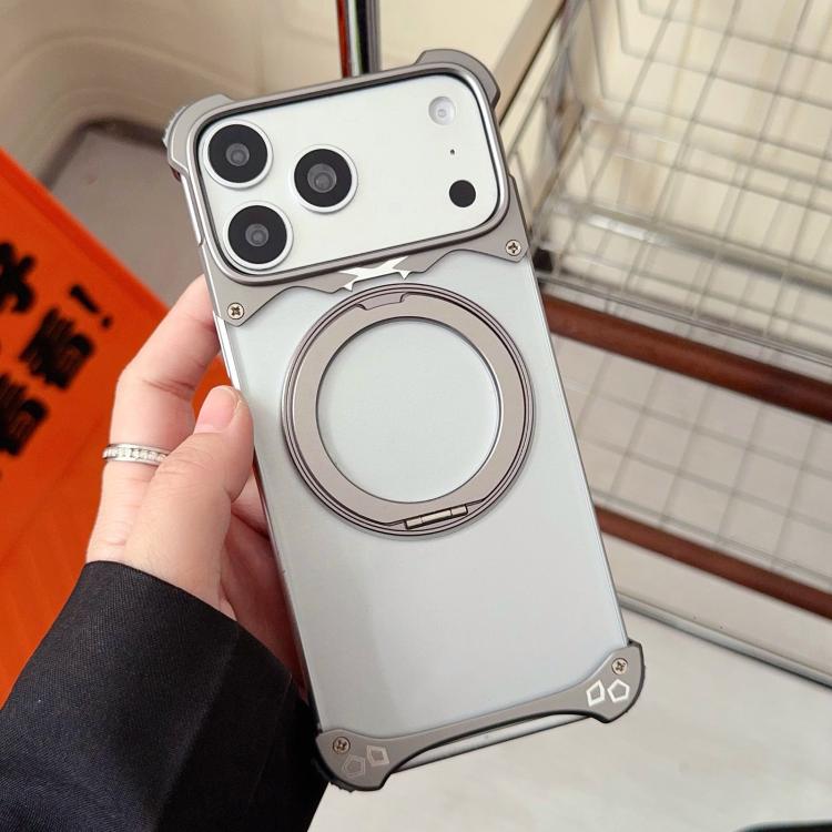 Étui de téléphone magnétique Jaguar Original Color Frameless 360 Rotation Holder, pour iPhone 17 Pro Max, pour iPhone 17 Pro