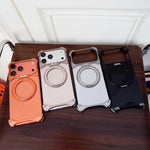 Étui de téléphone magnétique Jaguar Original Color Frameless 360 Rotation Holder, pour iPhone 17 Pro Max, pour iPhone 17 Pro