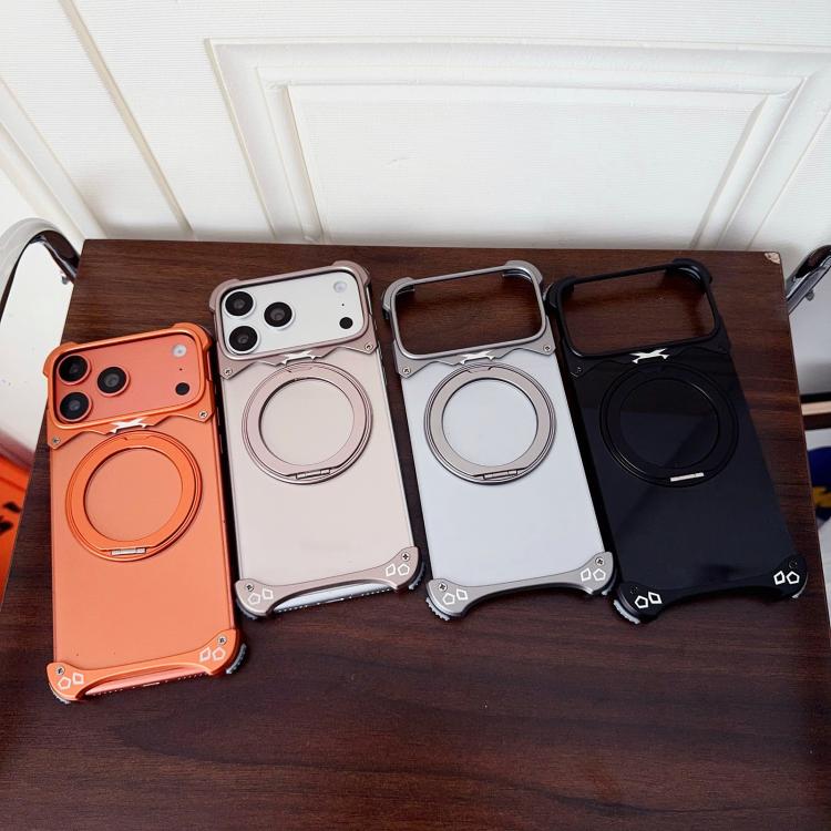 Étui de téléphone magnétique Jaguar Original Color Frameless 360 Rotation Holder, pour iPhone 17 Pro Max, pour iPhone 17 Pro