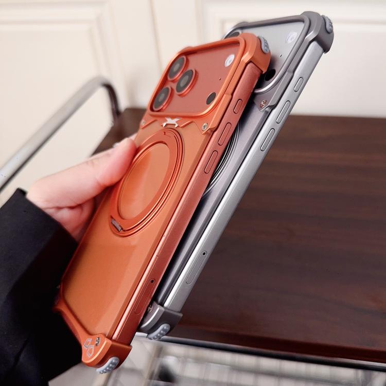 Étui de téléphone magnétique Jaguar Original Color Frameless 360 Rotation Holder, pour iPhone 17 Pro Max, pour iPhone 17 Pro