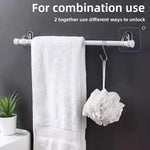 Lot de 100 crochets ronds adhésifs transparents multifonctionnels