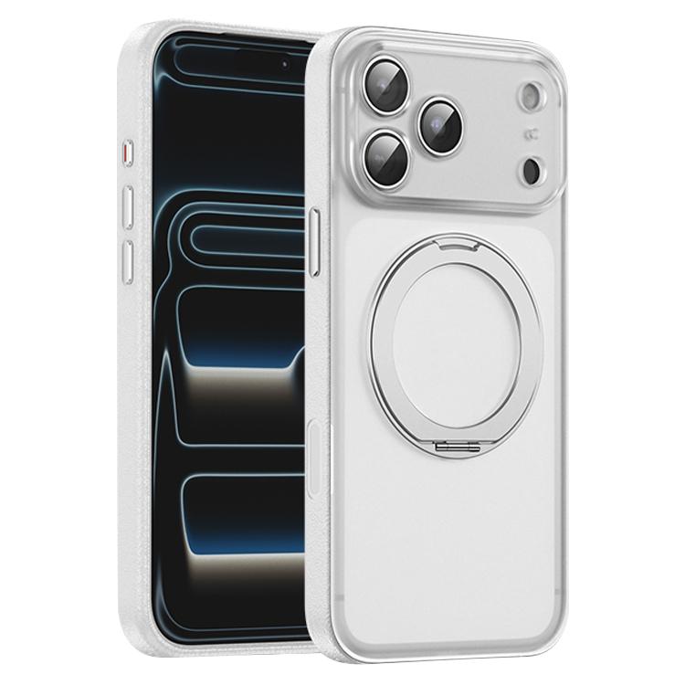 Étui de téléphone magnétique en cuir végétalien avec support rotatif à 360 degrés, Pour iPhone 17 Pro Max, Pour iPhone 17 Pro, Pour iPhone 17