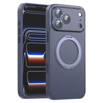 Étui de téléphone magnétique en cuir végétalien avec support rotatif à 360 degrés, Pour iPhone 17 Pro Max, Pour iPhone 17 Pro, Pour iPhone 17