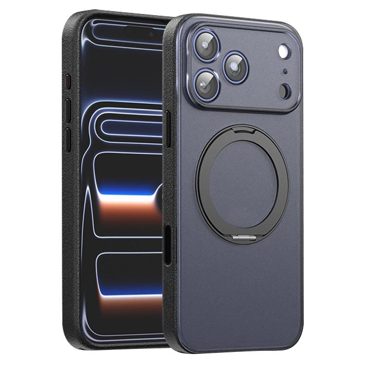 Étui de téléphone magnétique en cuir végétalien avec support rotatif à 360 degrés, Pour iPhone 17 Pro Max, Pour iPhone 17 Pro, Pour iPhone 17