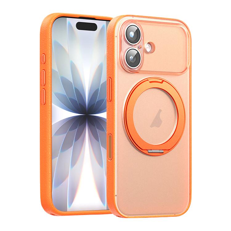 Étui de téléphone magnétique en cuir végétalien avec support rotatif à 360 degrés, Pour iPhone 17 Pro Max, Pour iPhone 17 Pro, Pour iPhone 17