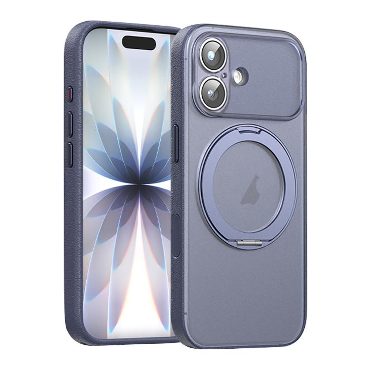 Étui de téléphone magnétique en cuir végétalien avec support rotatif à 360 degrés, Pour iPhone 17 Pro Max, Pour iPhone 17 Pro, Pour iPhone 17