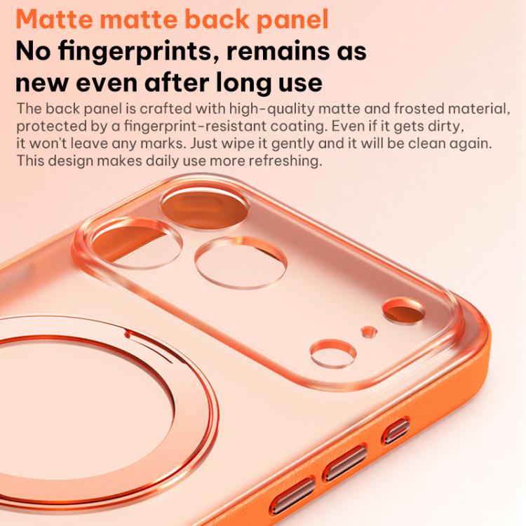 Étui de téléphone magnétique en cuir végétalien avec support rotatif à 360 degrés, Pour iPhone 17 Pro Max, Pour iPhone 17 Pro, Pour iPhone 17