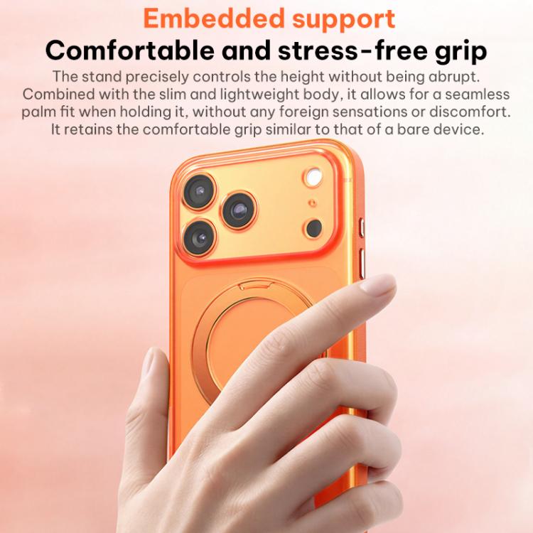 Étui de téléphone magnétique en cuir végétalien avec support rotatif à 360 degrés, Pour iPhone 17 Pro Max, Pour iPhone 17 Pro, Pour iPhone 17