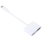 Adaptateur AV numérique USB-C/Type-C vers HDMI+USB-C/Type-C 4K/60 Hz, Type-C 4K/60 Hz