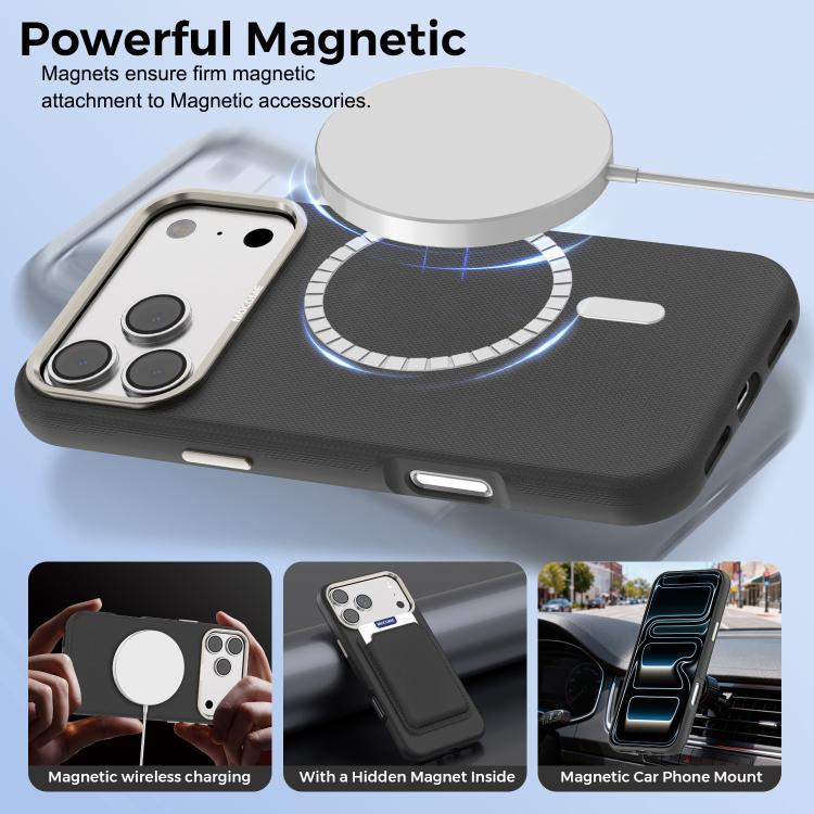 Étui de Téléphone Pochette pour Cartes Magnétiques Mocome Plain, Pour iPhone 17 Pro Max, Pour iPhone 17 Pro