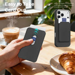 Étui de Téléphone Pochette pour Cartes Magnétiques Mocome Plain, Pour iPhone 17 Pro Max, Pour iPhone 17 Pro