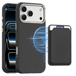 Étui de Téléphone Pochette pour Cartes Magnétiques Mocome Plain, Pour iPhone 17 Pro Max, Pour iPhone 17 Pro