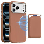 Étui de Téléphone Pochette pour Cartes Magnétiques Mocome Plain, Pour iPhone 17 Pro Max, Pour iPhone 17 Pro