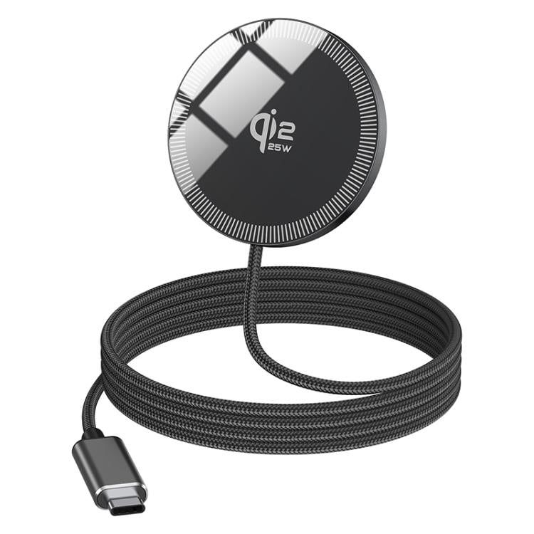 Chargeur sans fil magnétique portable QI2 25W interface USB-C / Type-C