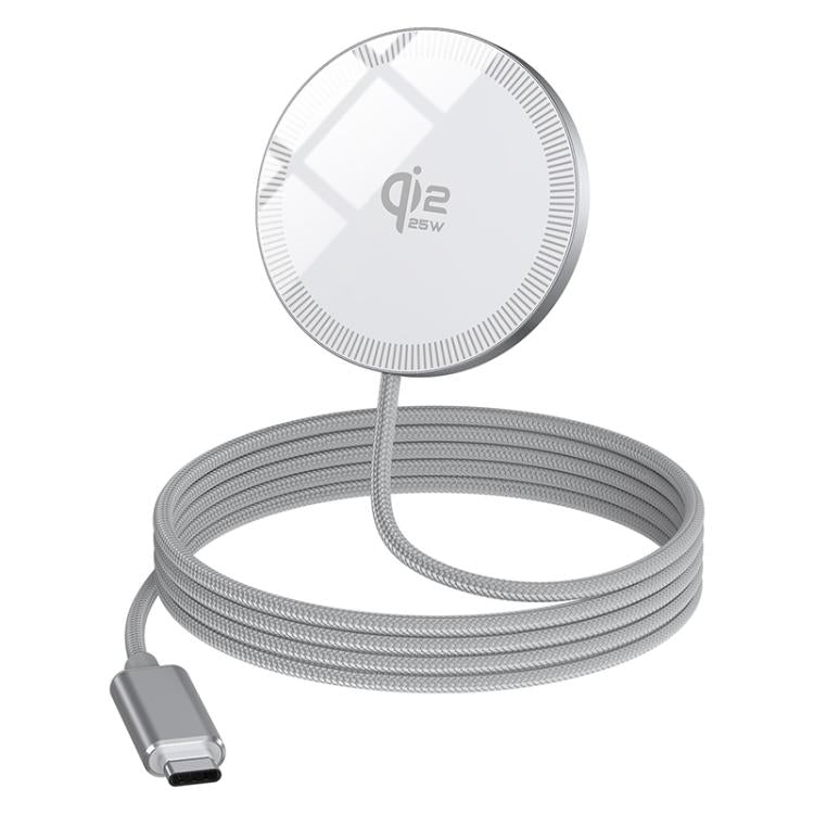 Chargeur sans fil magnétique portable QI2 25W interface USB-C / Type-C
