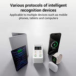Chargeur multi-ports de bureau A8C avec 2 ports USB-A et 6 ports USB-C / Type-C et affichage numérique, prise US, prise EU, prise UK, prise AU