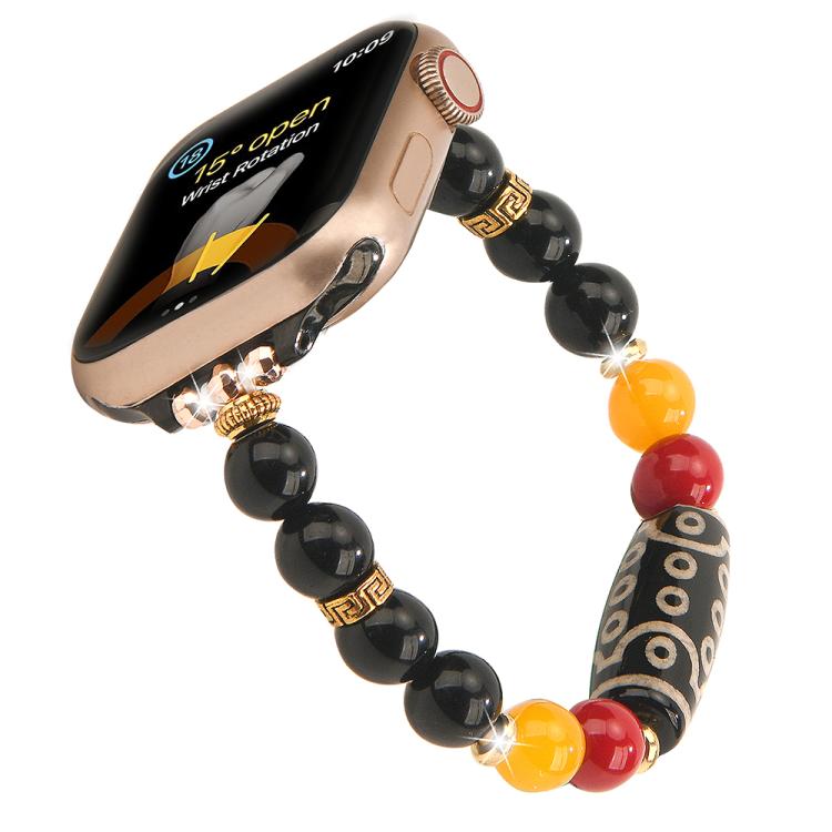 Bracelet de montre tibétain en perles, Pour Apple Watch 46mm / 49mm / 45mm / 44mm, Pour Apple Watch 42mm / 41mm / 40mm / 38mm