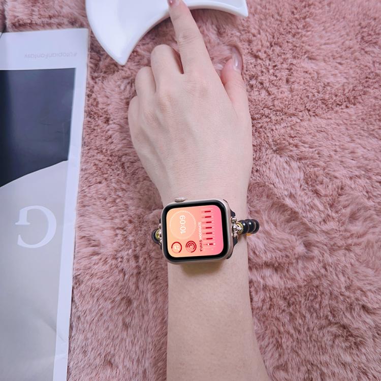 Bracelet de montre tibétain en perles, Pour Apple Watch 46mm / 49mm / 45mm / 44mm, Pour Apple Watch 42mm / 41mm / 40mm / 38mm