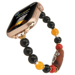 Bracelet de montre tibétain en perles, Pour Apple Watch 46mm / 49mm / 45mm / 44mm, Pour Apple Watch 42mm / 41mm / 40mm / 38mm
