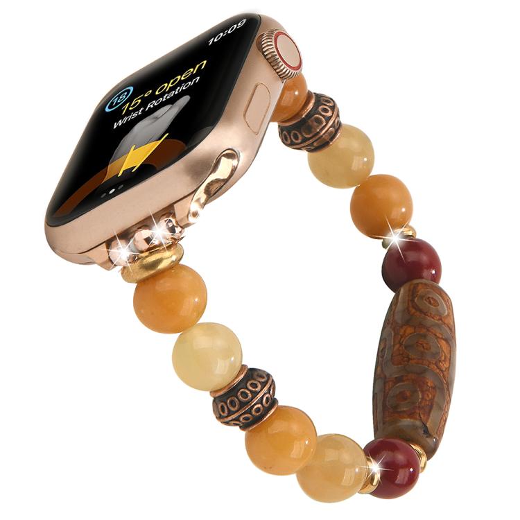 Bracelet de montre tibétain en perles, Pour Apple Watch 46mm / 49mm / 45mm / 44mm, Pour Apple Watch 42mm / 41mm / 40mm / 38mm